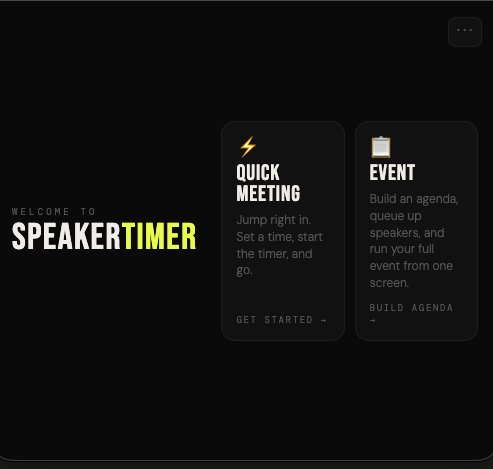 Speaker Timer